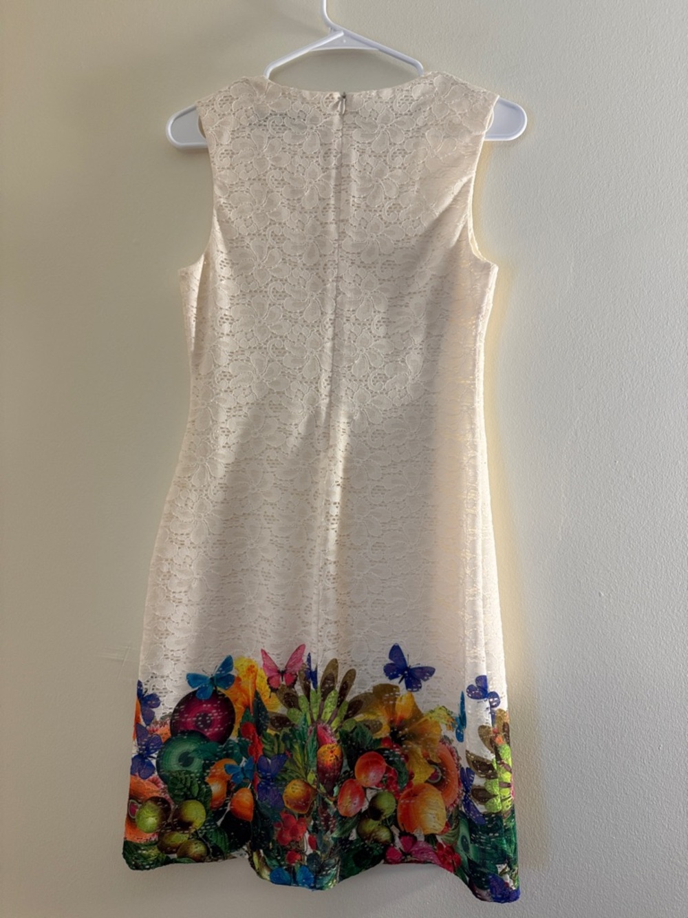 DESIGUAL Cream Floral Lace Dress - Picture 3 of 5